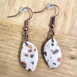 OOAK Genuine Poppy Jasper Stone Earrings
